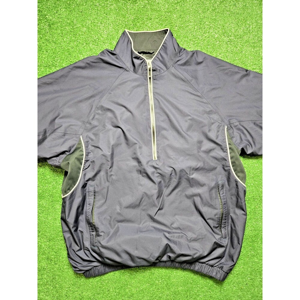 FootJoy Tour Collection Golf Pullover Windbreaker Short Sleeve Jacket Men's L